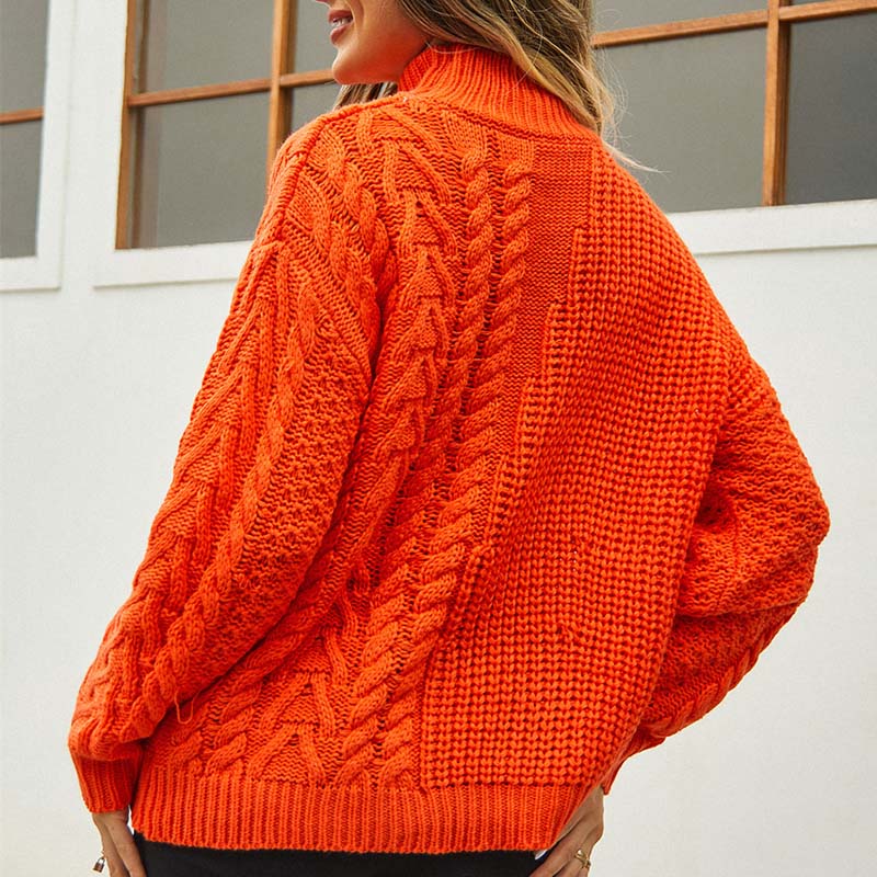 Casual Cable Knit Sweater