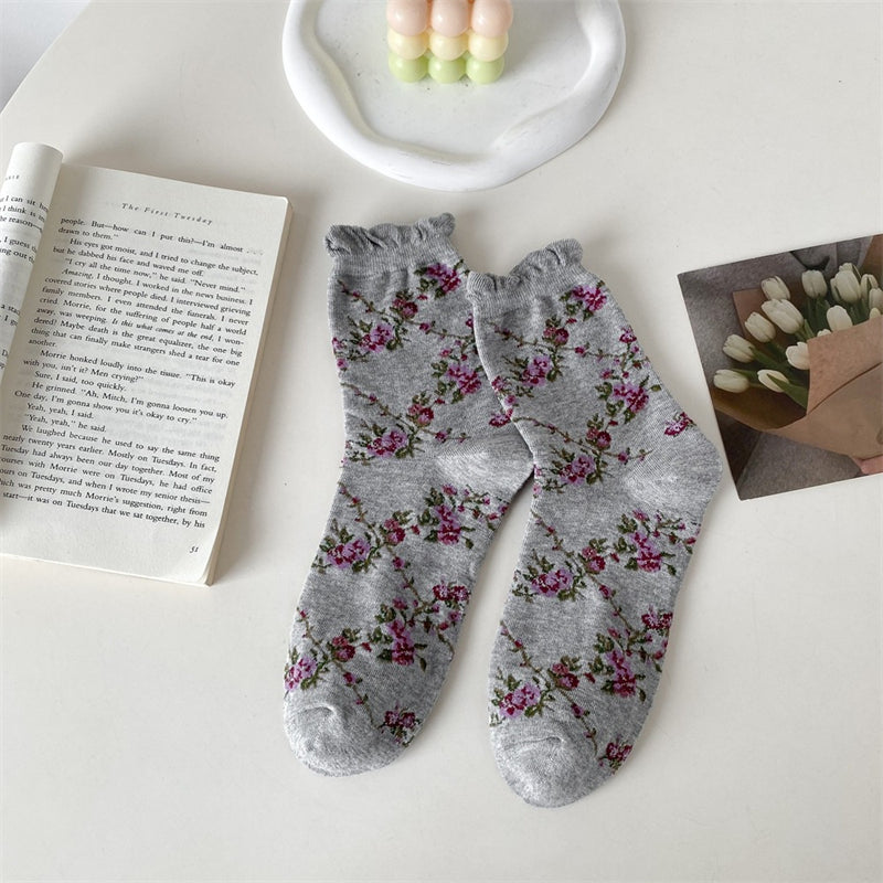 Vintage Floral Socks