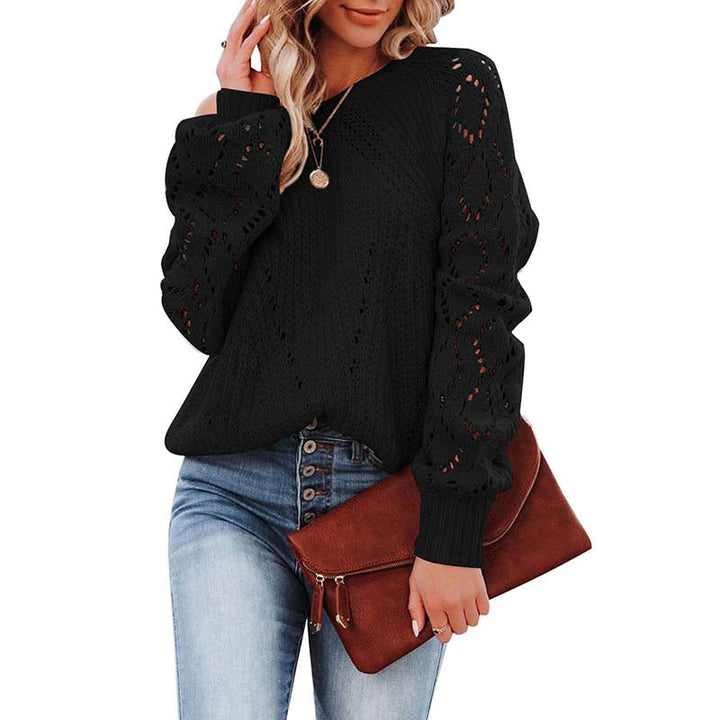 Casual Hollow Knit Sweater