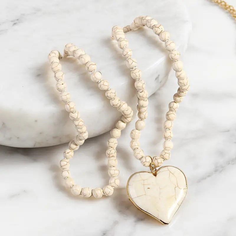 Bohemian Beaded Pendant Necklace