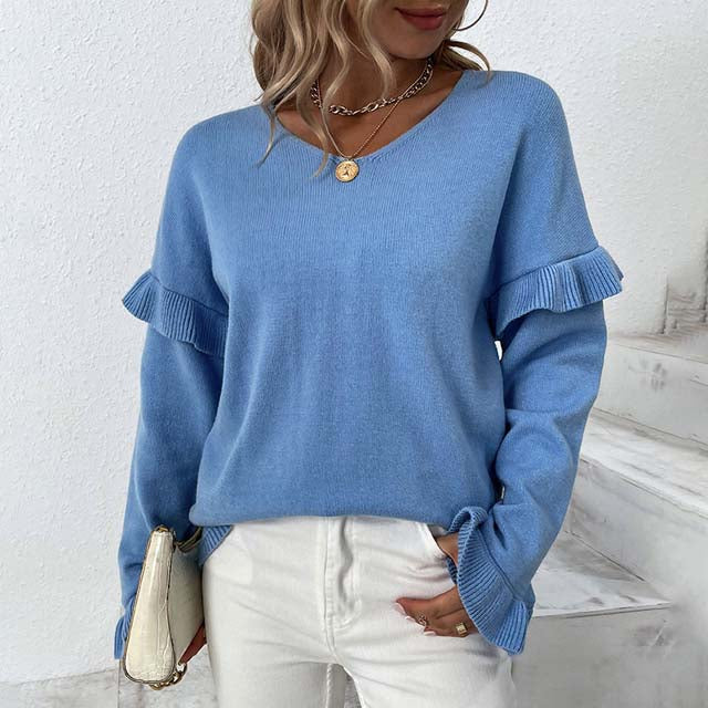 Casual Solid Colour Sweater