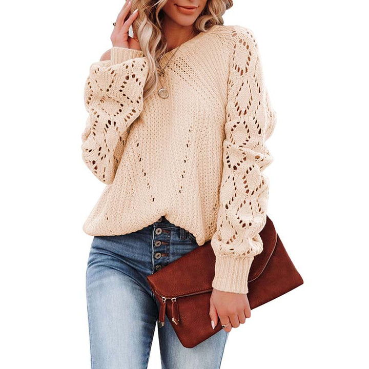 Casual Hollow Knit Sweater