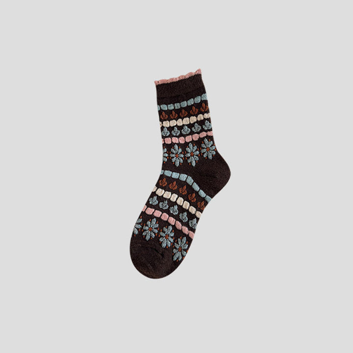 Warm Floral Socks