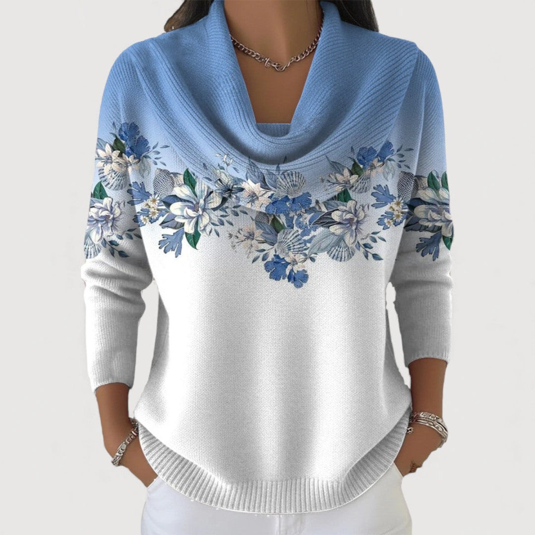 Amore - Pull Élégant En Fleurs