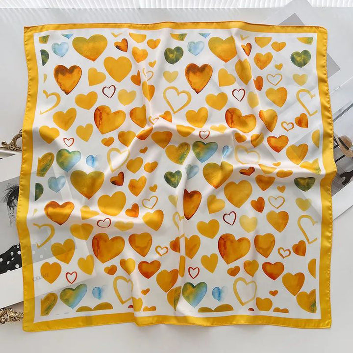 Casual Heart Print Scarf
