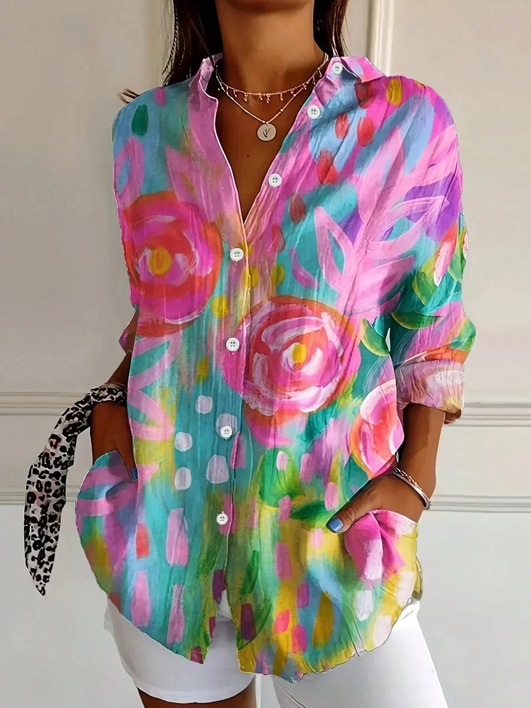 Sadie - Blouse Colorée Confortable