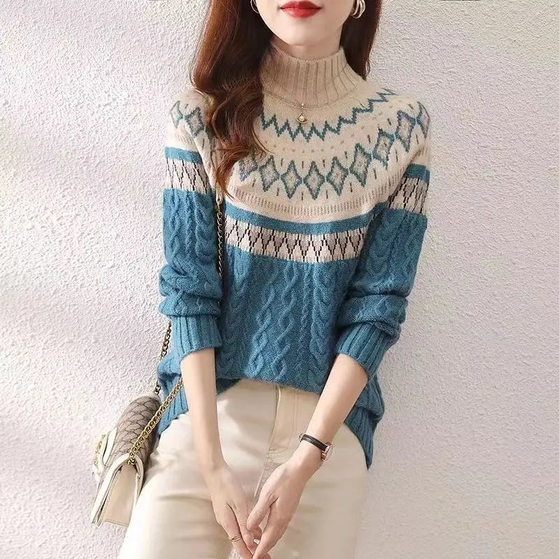 Aurelie - Pull Hiver Scandinave Chic
