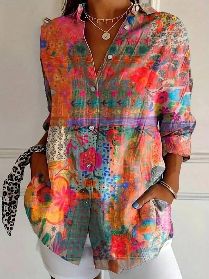 Sadie - Blouse Colorée Confortable