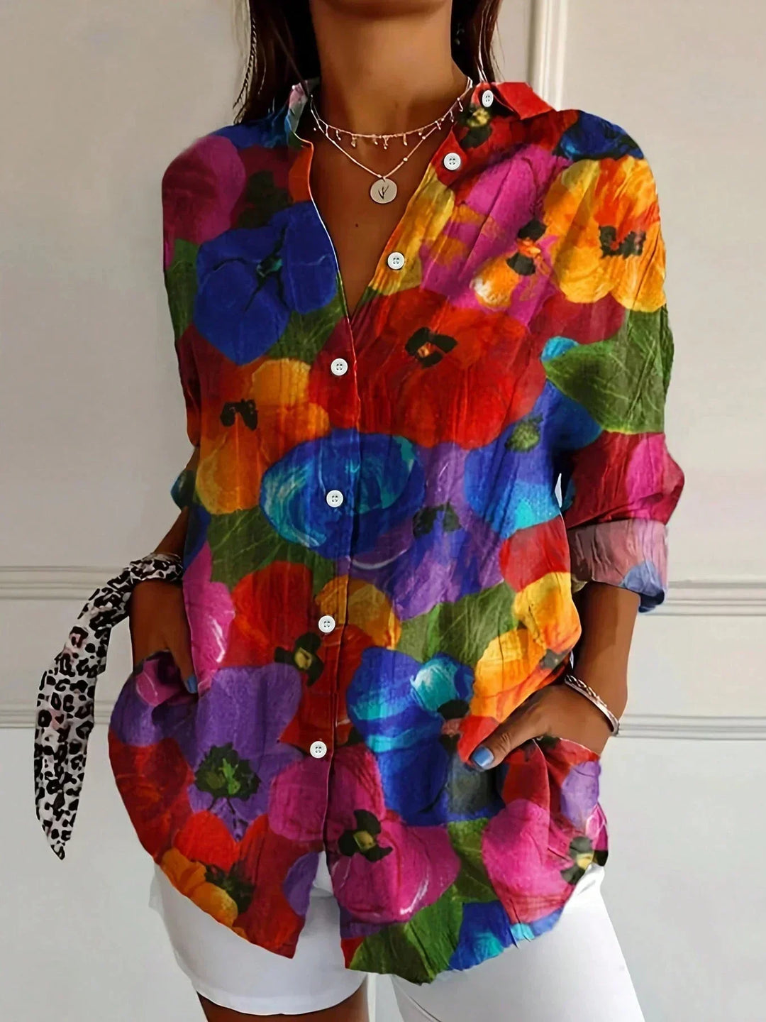 Sadie - Blouse Colorée Confortable