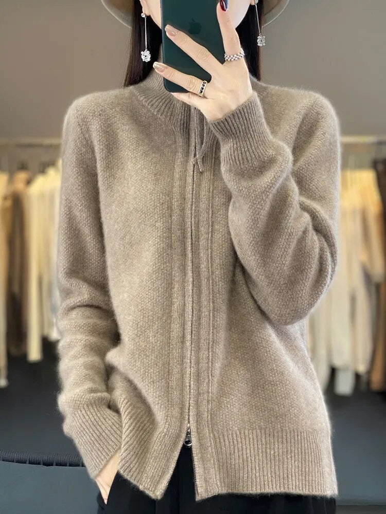 Piera - Cardigan Zippé Confortable