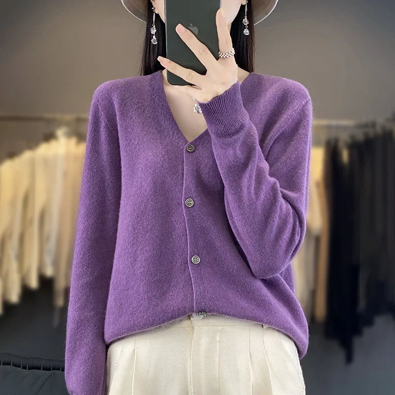 Odessia - Cardigan Cachemire Élégant