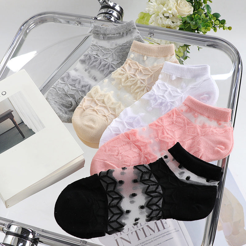 Pack Of 5 Pairs Of Breathable Socks