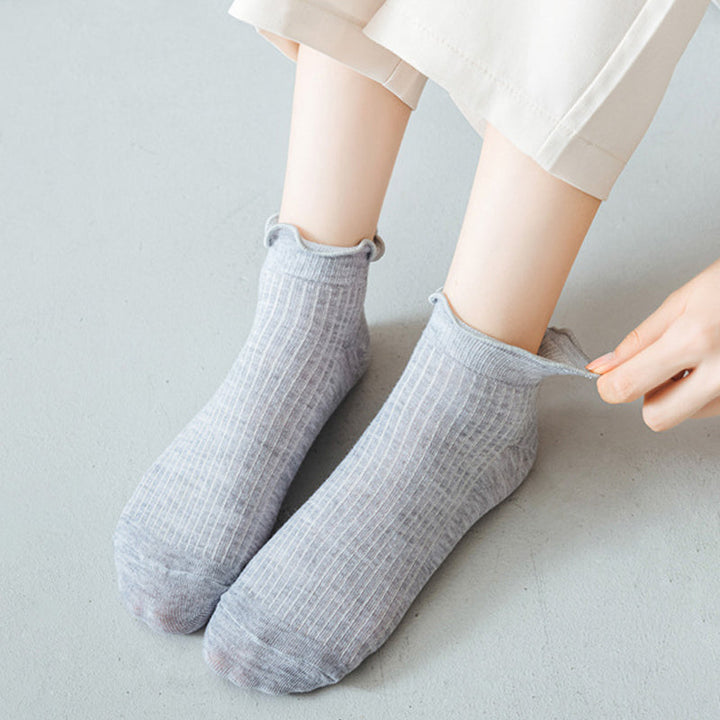Solid Colour Casual Socks