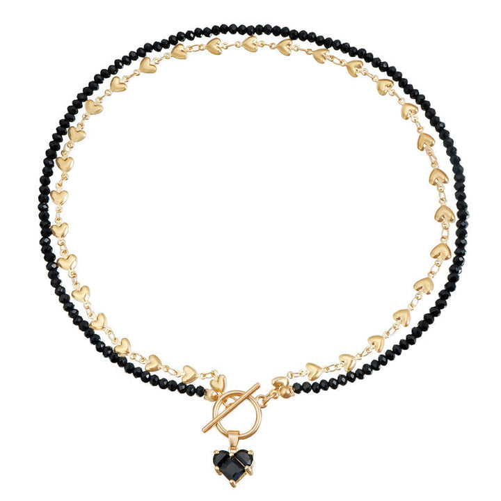 Vintage Beaded Pendant Necklace