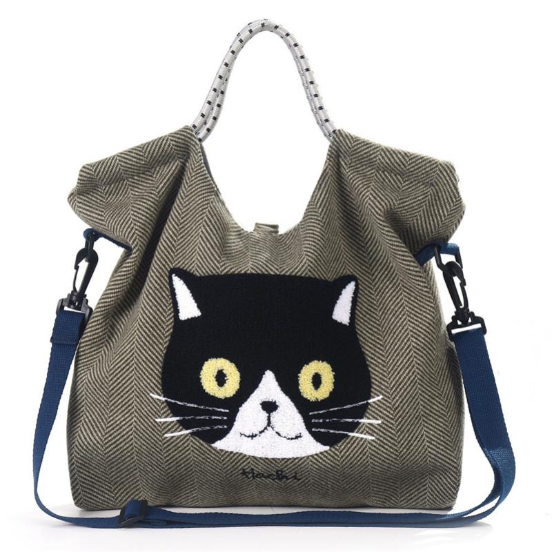 Casual Cat Pattern Bag