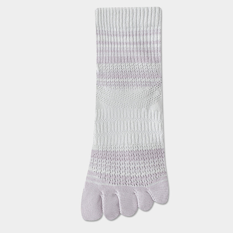 Colourful Striped Five-Toe Socks