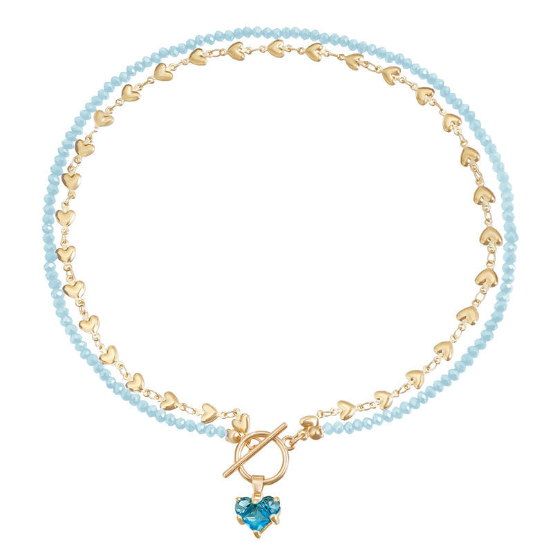Vintage Beaded Pendant Necklace