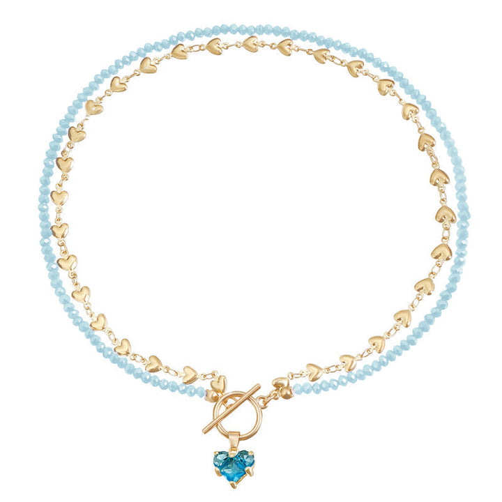 Vintage Beaded Pendant Necklace