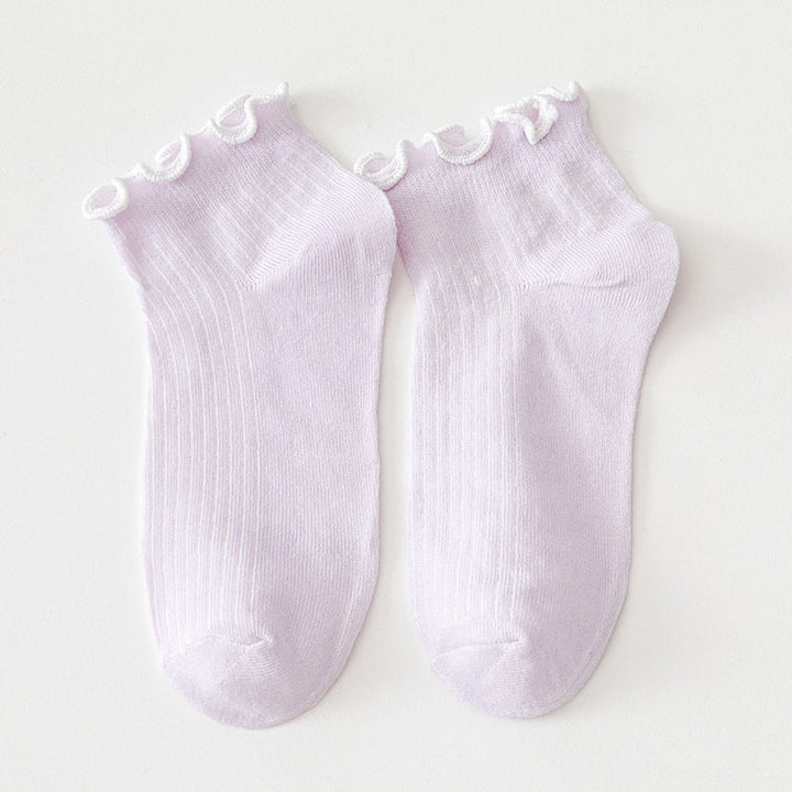 Solid Colour Casual Socks