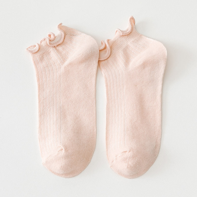 Solid Colour Casual Socks