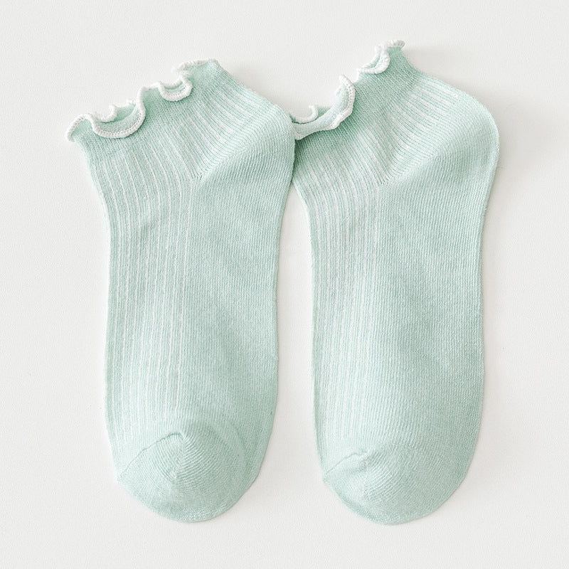 Solid Colour Casual Socks