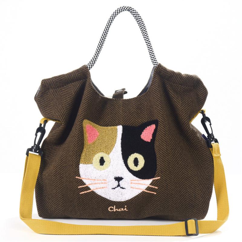 Casual Cat Pattern Bag