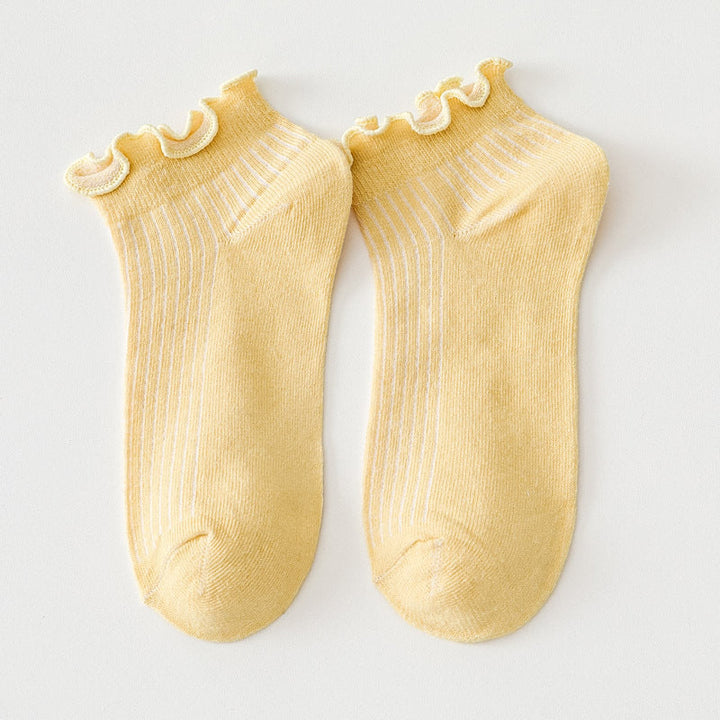 Solid Colour Casual Socks