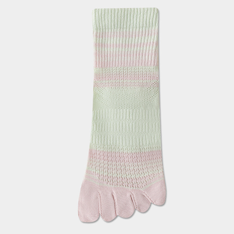 Colourful Striped Five-Toe Socks