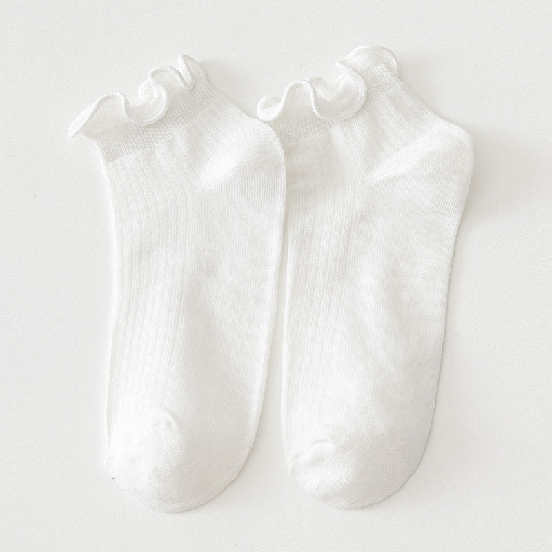 Solid Colour Casual Socks