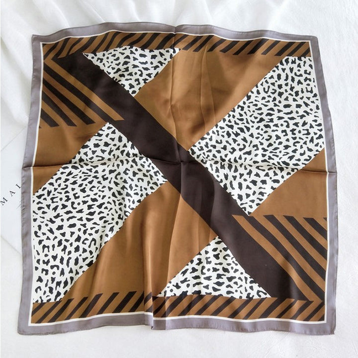 Vintage Leopard Print Scarf