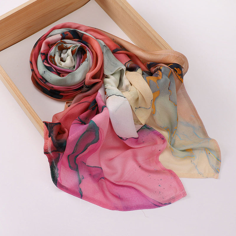 Ethnic Gradient Shawl
