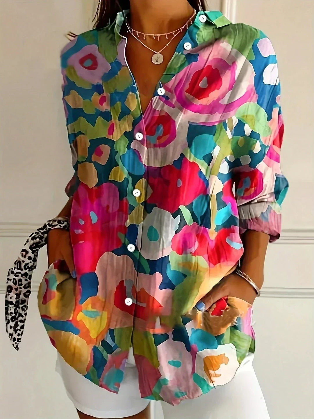 Sadie - Blouse Colorée Confortable