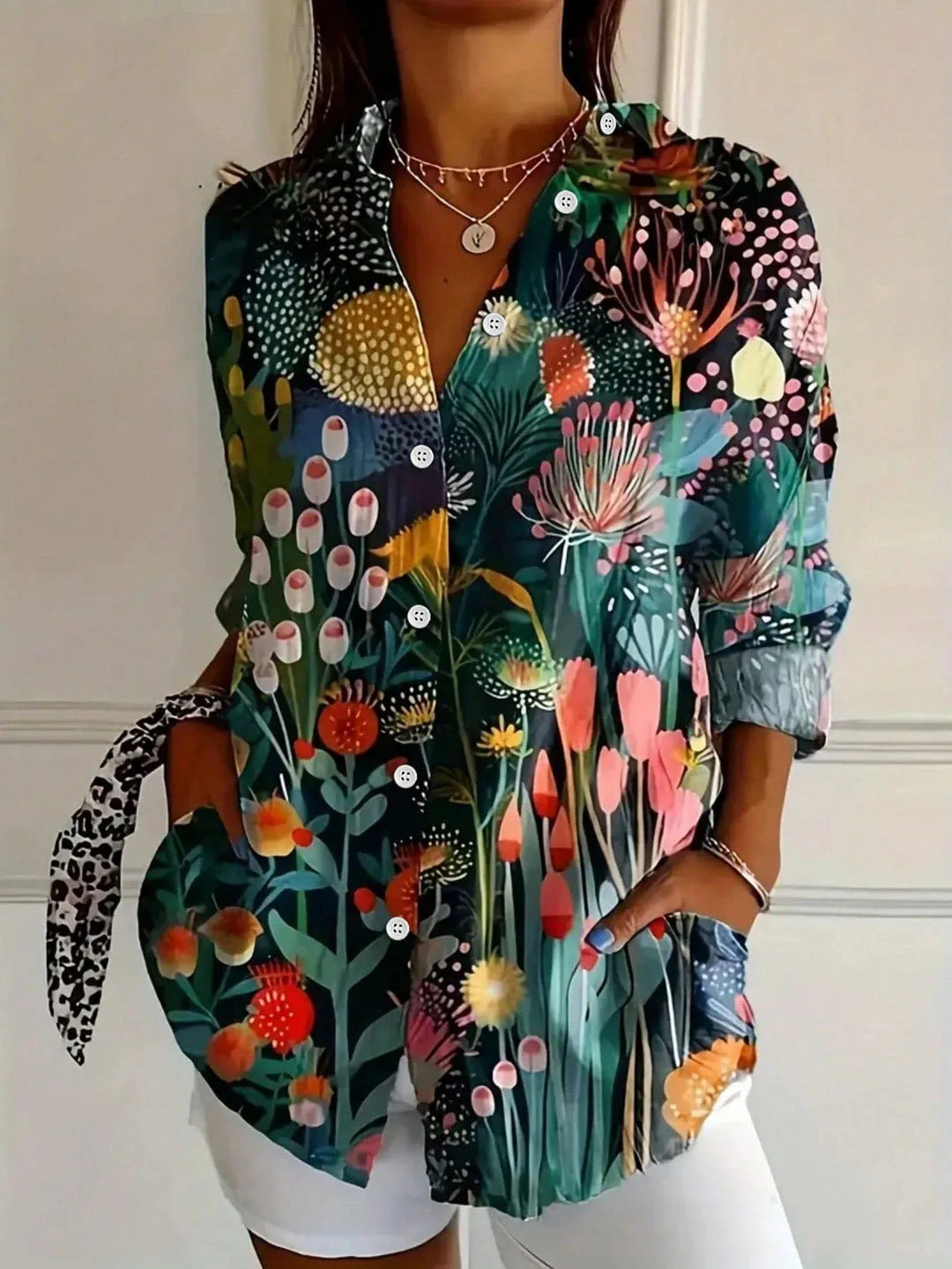 Sadie - Blouse Colorée Confortable