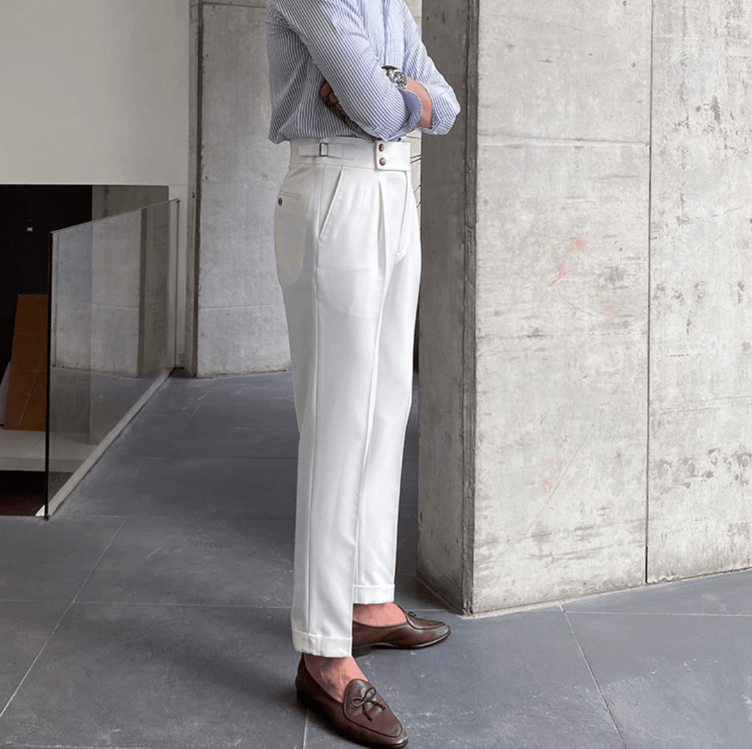 Edward - Pantalons Taille Haute Élégants
