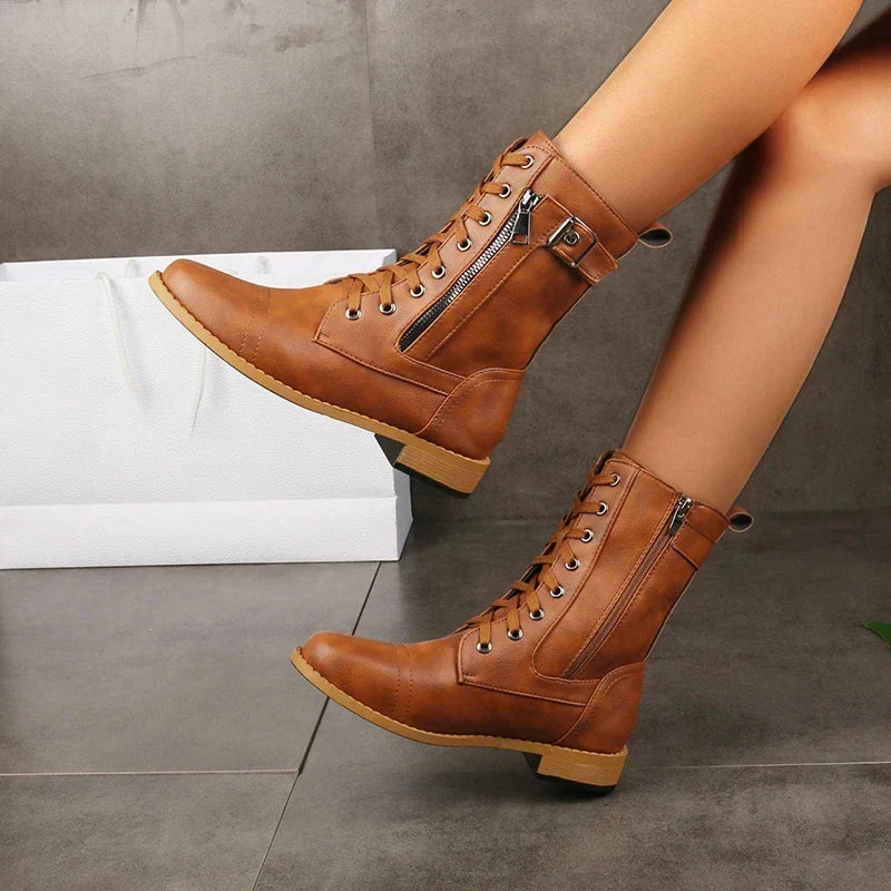 Erika - Bottes en Cuir Luxueuses