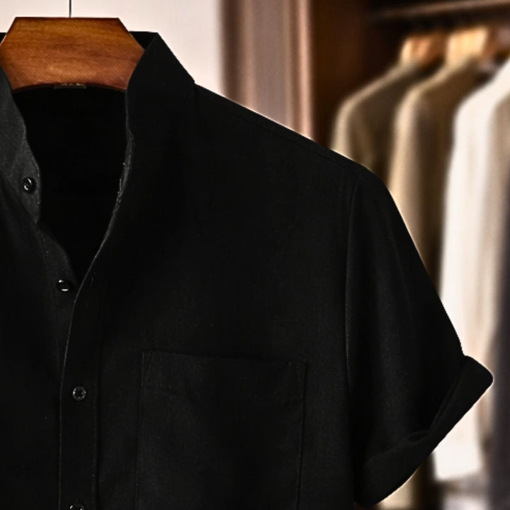 Chemise en Lin à Manches Courtes