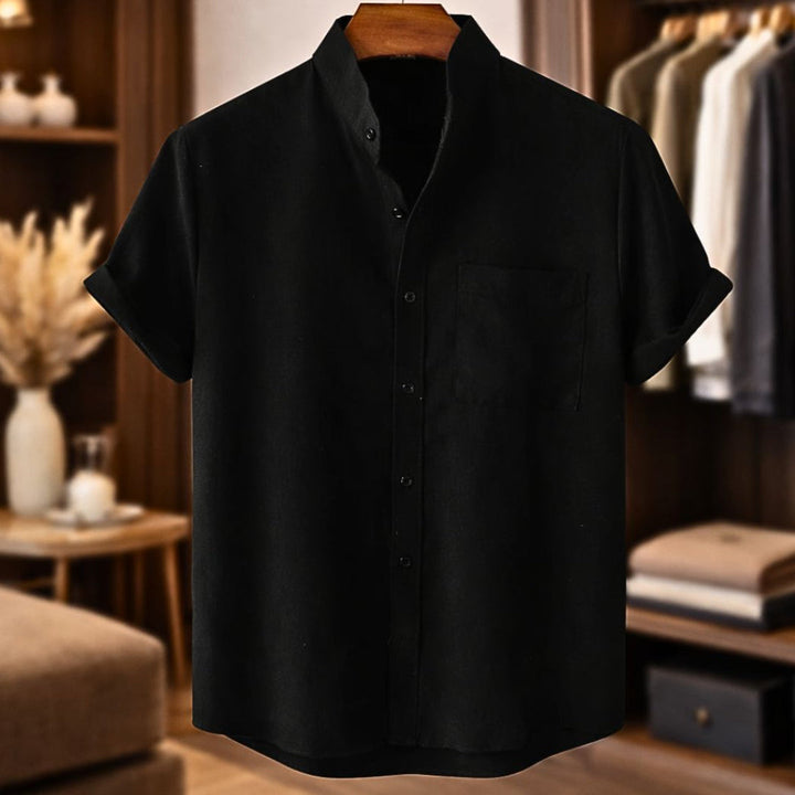 Chemise en Lin à Manches Courtes