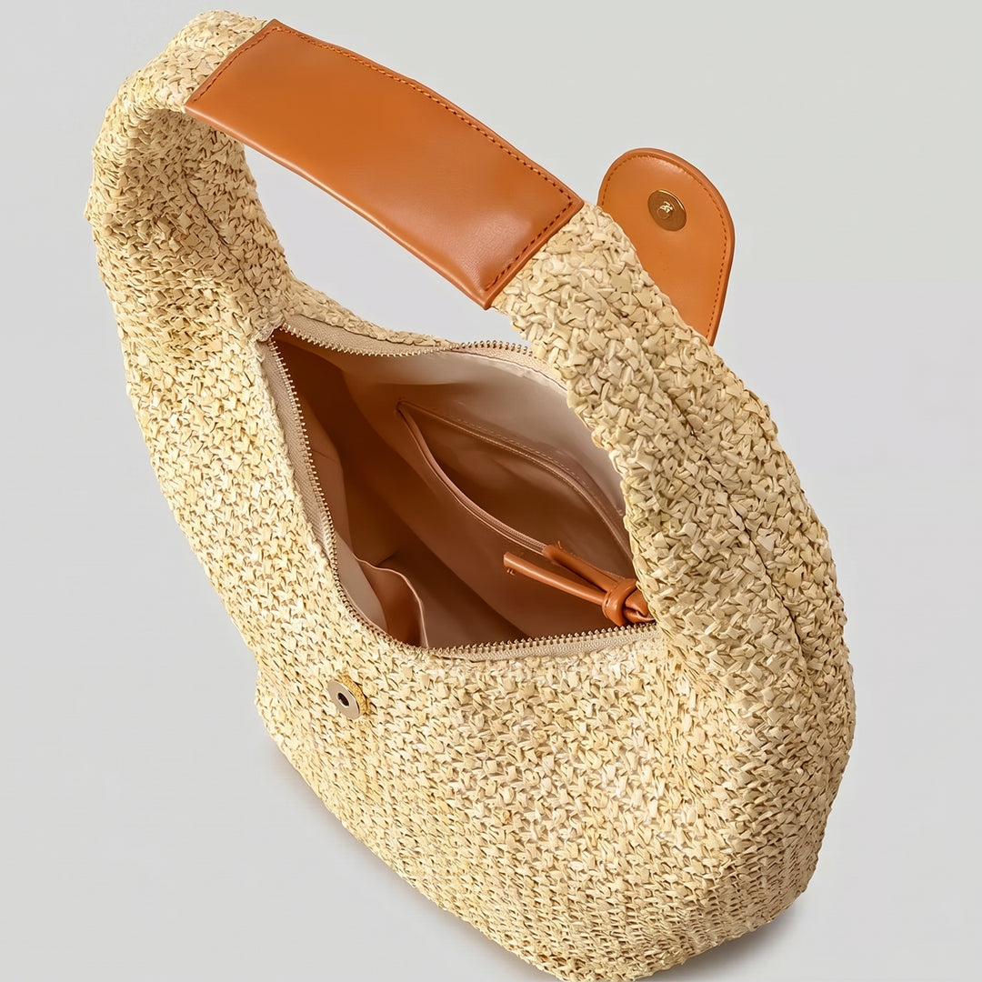 Arabella | Le Sac à Bandoulière en Paille Tissé à la Main
