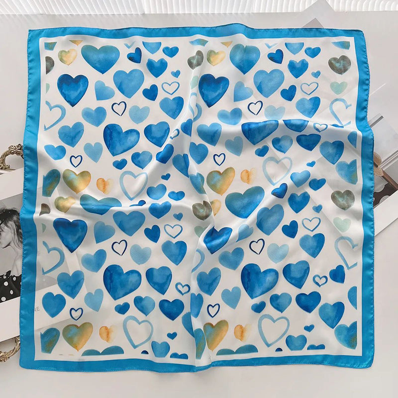 Casual Heart Print Scarf