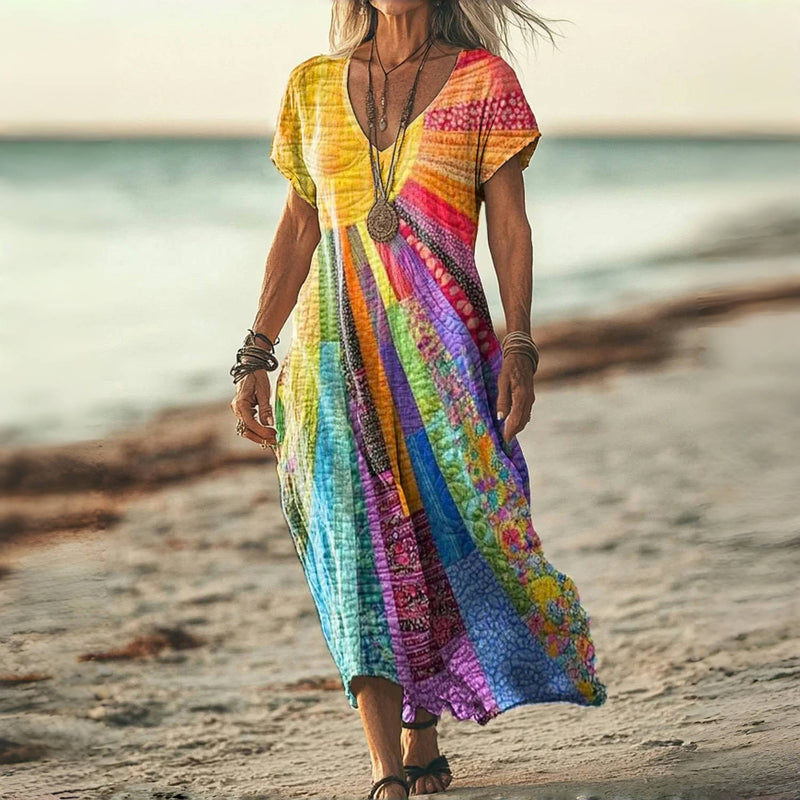 Colourful Casual Dress