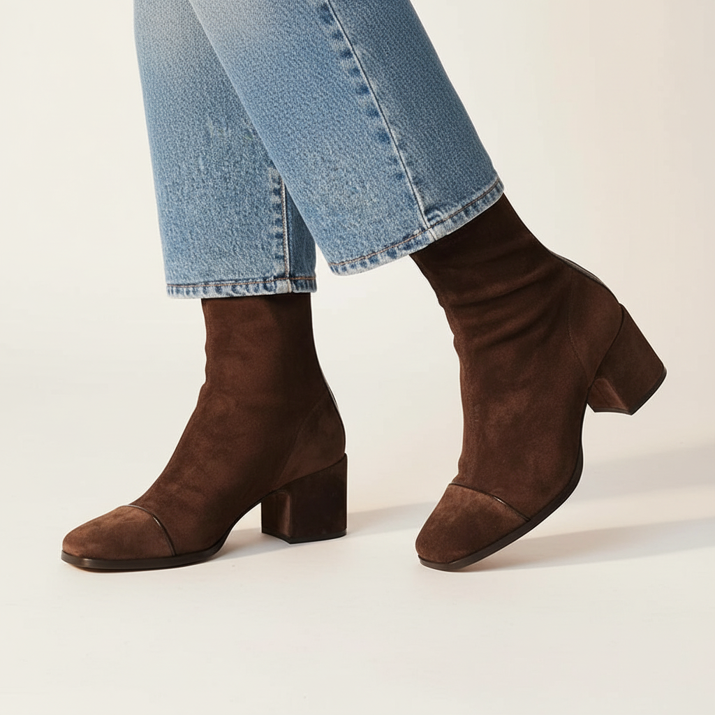 Lily - Bottines En Suède Élégantes