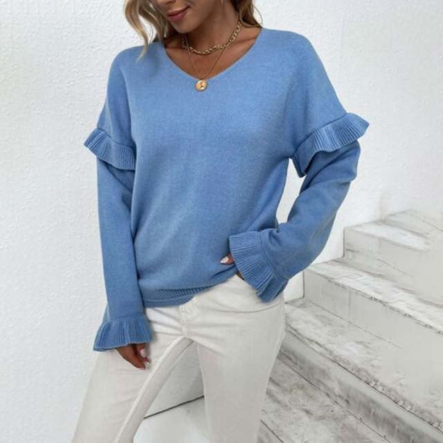 Casual Solid Colour Sweater