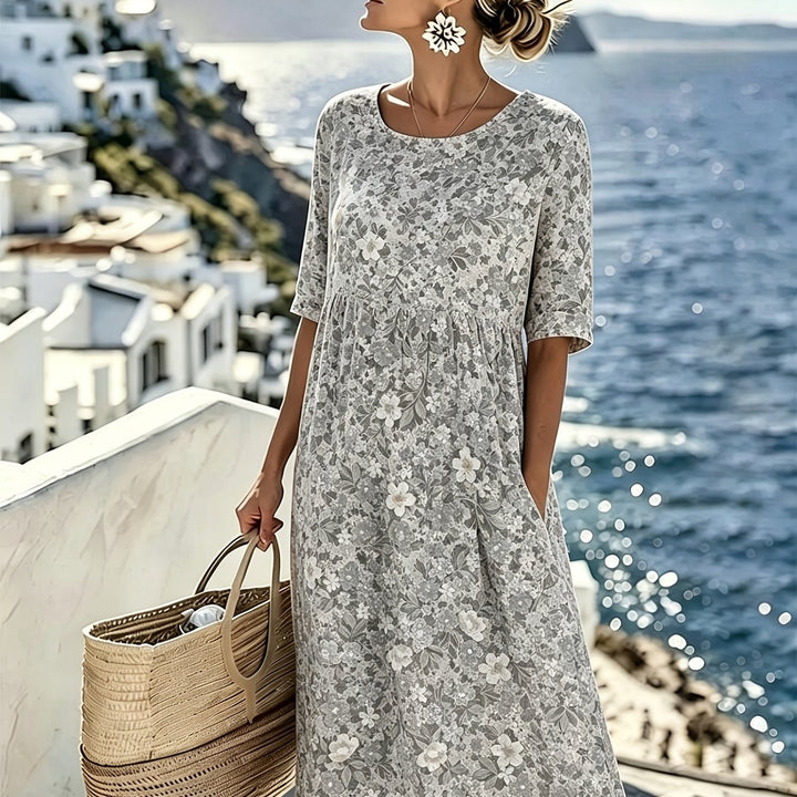 Lily™ - Élégante Robe Midi Florale d&