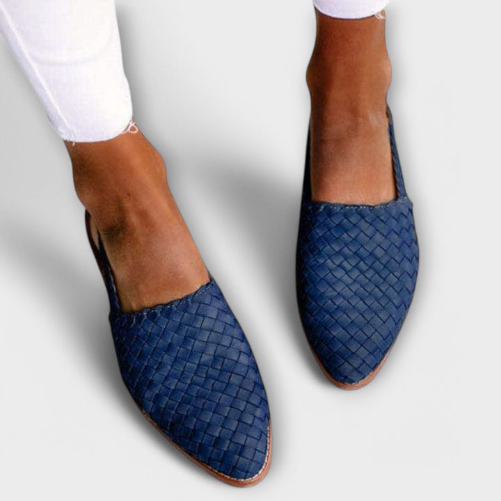 Aurora | Mocassin à talon tissé