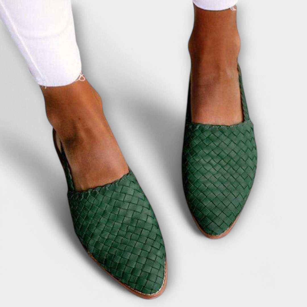 Aurora | Mocassin à talon tissé