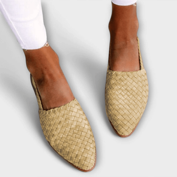Aurora | Mocassin à talon tissé