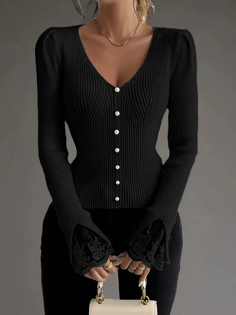 Elena - Pull Chic en Dentelle