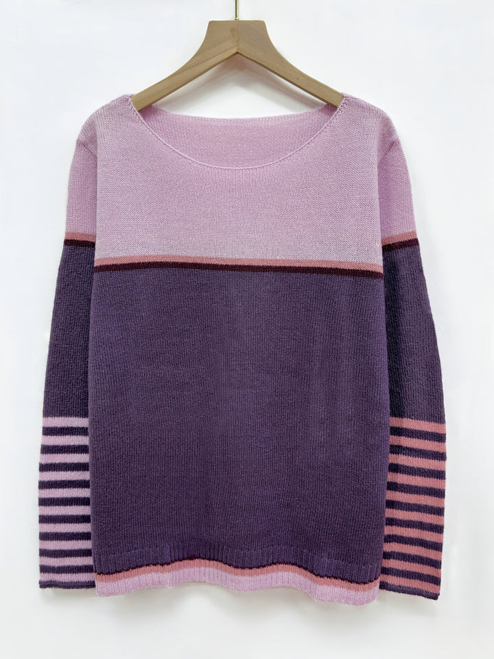 Katharina – Pull Rayé à Manches Longues