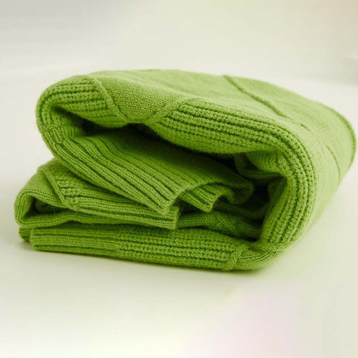 Casual Solid Colour Knit Sweater