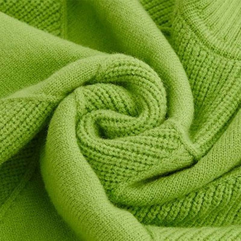 Casual Solid Colour Knit Sweater